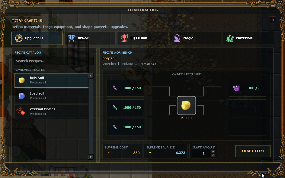 Crafting Professions